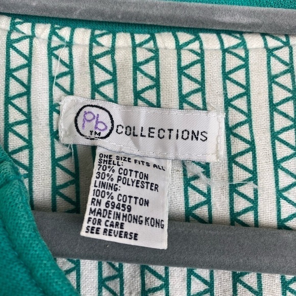 Shacket Vintage turquoise Cotton Lined Drop Shoulder Coat by Pb collection OS - Picture 5 of 6